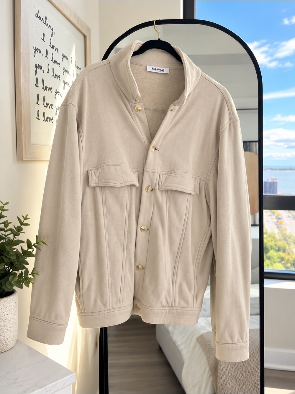 Lightweight Men's Beige Shirt Jacket -
